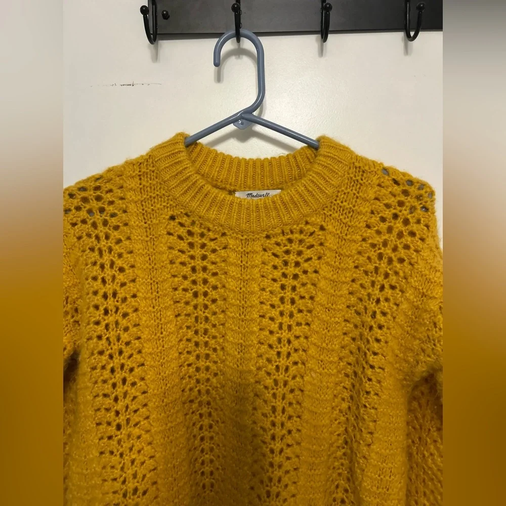 Madewell Windemere Pointelle Pullover Sweater